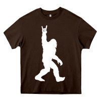 Chocolate Brown the mountain sasquatch Heavy Core Tee - artisFamous