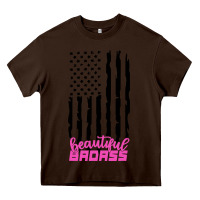 Chocolate Brown beautiful badass american Heavy Core Tee - artisFamous