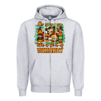 Heather Grey chasing you like a shot of whiskey Zipper Hoodie - Jasminsmagicworld