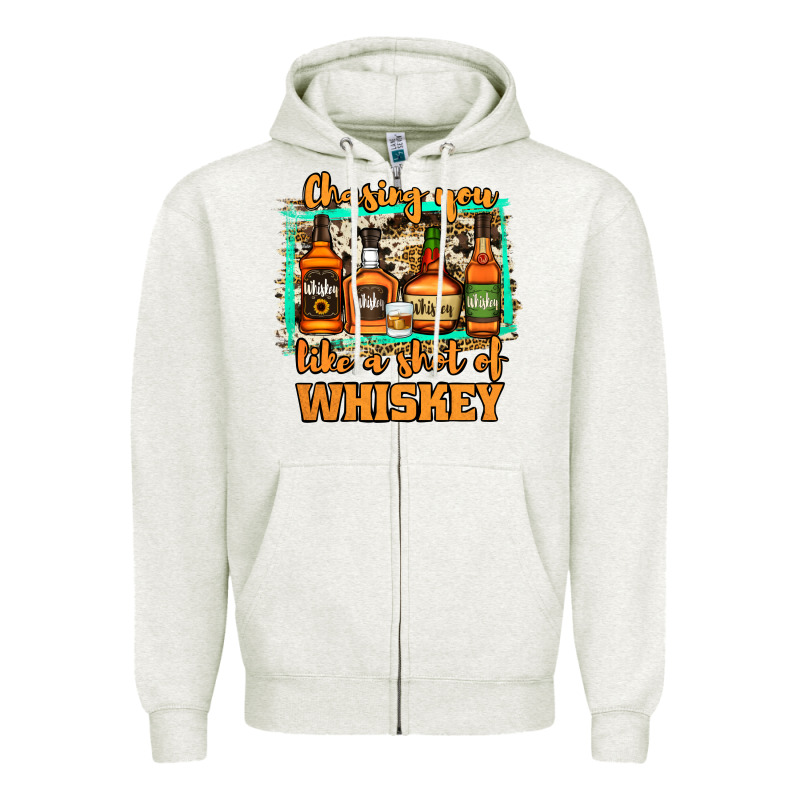 Chasing You Like A Shot Of Whiskey Zipper Hoodie by Jasminsmagicworld | Teevron