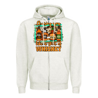 Oatmeal Heather chasing you like a shot of whiskey Zipper Hoodie - Jasminsmagicworld