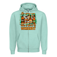 Seafoam chasing you like a shot of whiskey Zipper Hoodie - Jasminsmagicworld