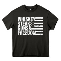 Asphalt whiskey steak guns freedom Heavy Core Tee - artisFamous