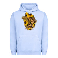 Pigment Grape Ice glitter sunflowers leopard patch Urban Hoodie - RanaPortraitStore