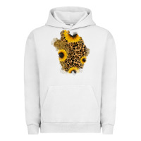 Pigment Lunar Rock glitter sunflowers leopard patch Urban Hoodie - RanaPortraitStore
