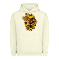 Pigment Pistachio glitter sunflowers leopard patch Urban Hoodie - RanaPortraitStore