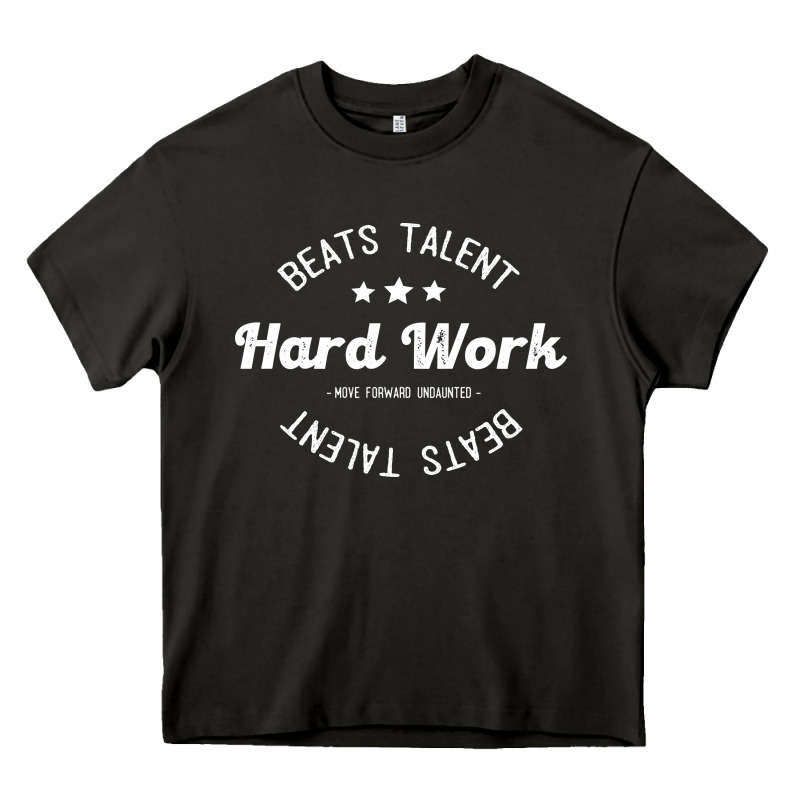 Hard Work Beats Talent Heavy Core Tee by artisFamous | Teevron