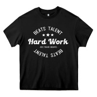 Black hard work beats talent Heavy Core Tee - artisFamous