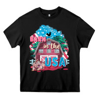 Black Barn in the USA Heavy Core Tee - FaDigitalArtStudio