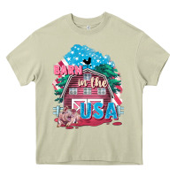 Mossy Barn in the USA Heavy Core Tee - FaDigitalArtStudio