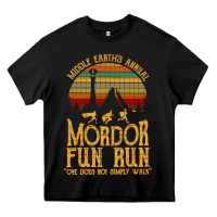 Black middle earth's annual mordor fun run Heavy Core Tee - artisFamous