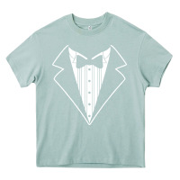 Arona fake tux tuxedo suit tie Heavy Core Tee - artisFamous