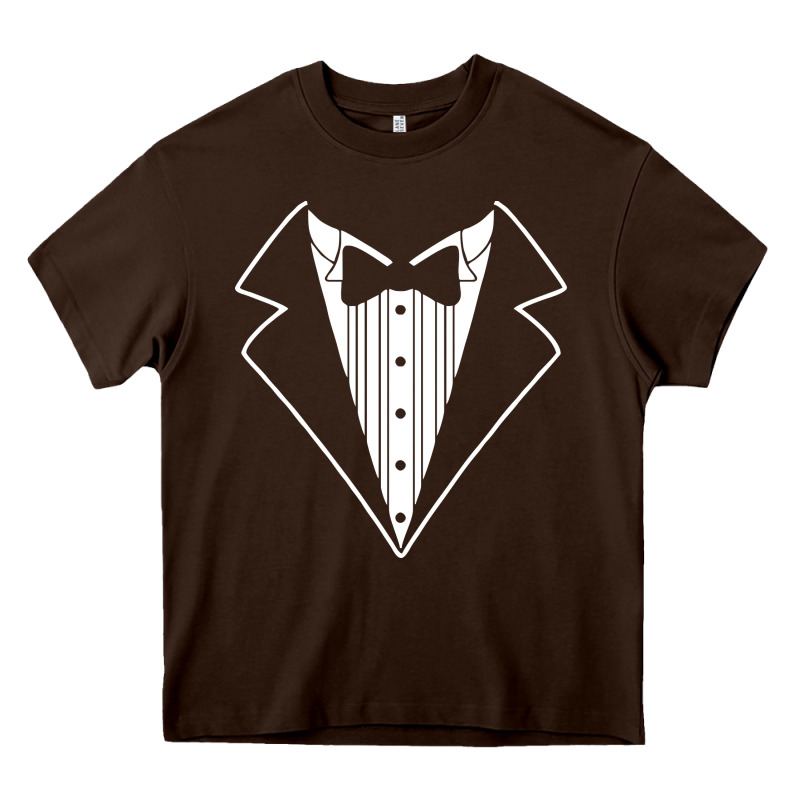 Fake Tux Tuxedo Suit Tie Heavy Core Tee by artisFamous | Teevron