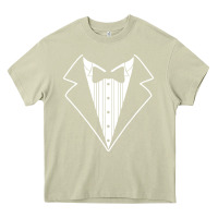 Mossy fake tux tuxedo suit tie Heavy Core Tee - artisFamous