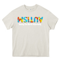 Cream autism seeing the world differently Heavy Core Tee - artisFamous