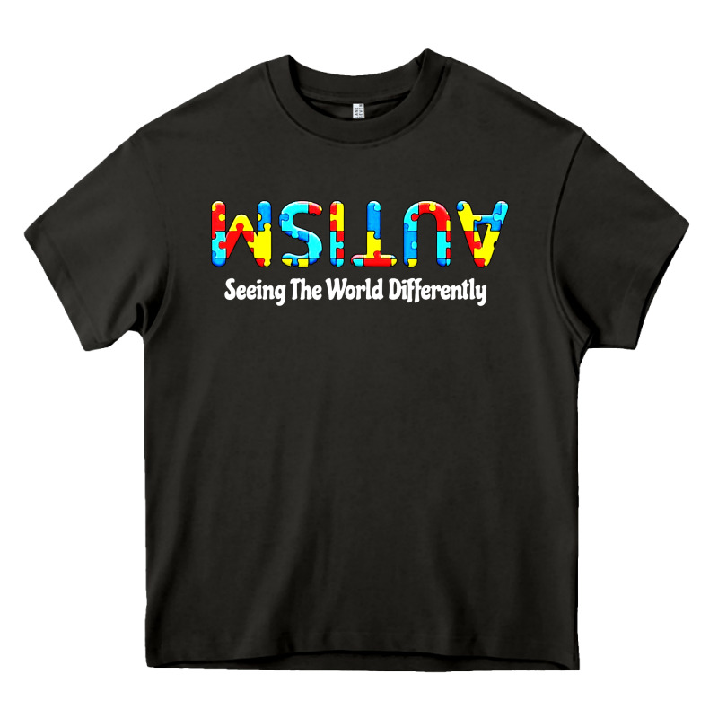 Autism Seeing The World Differently Heavy Core Tee by artisFamous | Teevron