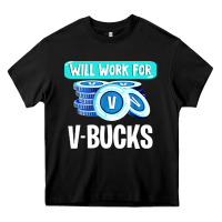 Black will work for v bucks youth gamer Heavy Core Tee - artisFamous