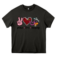 Asphalt peace love nursing Heavy Core Tee - Jasminsmagicworld