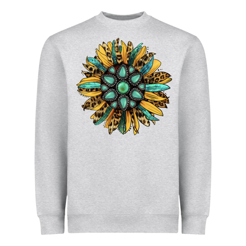 Gemstone Sunflower Heavyweight Sweatshirt by RanaPortraitStore | Teevron