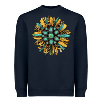 Navy Gemstone Sunflower Heavyweight Sweatshirt - RanaPortraitStore