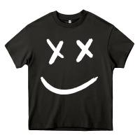 Asphalt x eyed smiley face x eyes smiling Heavy Core Tee - artisFamous