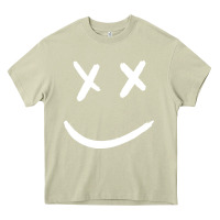 Mossy x eyed smiley face x eyes smiling Heavy Core Tee - artisFamous