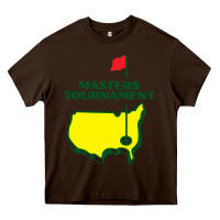 Chocolate Brown Master Tournament GOLF Heavy Core Tee - artisFamous