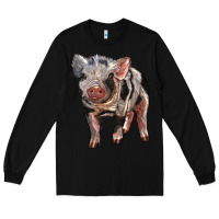 Black Baby Spotted Pig Long Sleeve Tee - LillyAllenDesigns