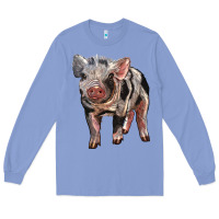 Colony Blue Baby Spotted Pig Long Sleeve Tee - LillyAllenDesigns