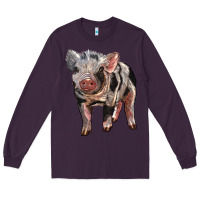 Plum Baby Spotted Pig Long Sleeve Tee - LillyAllenDesigns