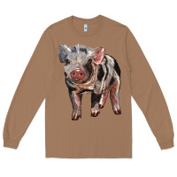 Toasted Coconut Baby Spotted Pig Long Sleeve Tee - LillyAllenDesigns