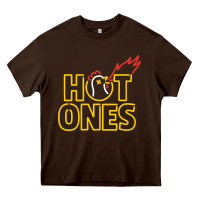 Chocolate Brown hot ones Heavy Core Tee - artisFamous