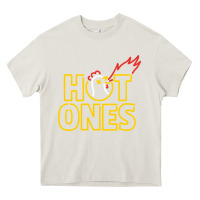 Cream hot ones Heavy Core Tee - artisFamous