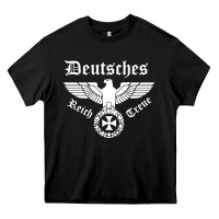 Black deutsches reich Heavy Core Tee - artisFamous