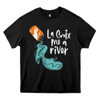 Black la croix drink Heavy Core Tee - artisFamous