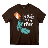 Chocolate Brown la croix drink Heavy Core Tee - artisFamous