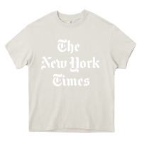 Cream new york times Heavy Core Tee - artisFamous