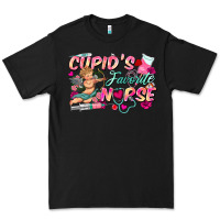 Black cupid's favorite nurse Premium Tee - FaDigitalArtStudio