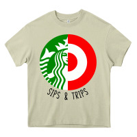 Mossy sips and  trips Heavy Core Tee - artisFamous