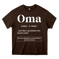 Chocolate Brown Oma Definition - Mother's Day Gift Heavy Core Tee - artisFamous