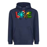 Navy christmas gemstone love Heavyweight Hoodie - RanaPortraitStore