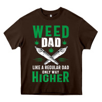 Chocolate Brown weed dad le.ga.li.ze ma.riju.a.na pot weed gift   t shirt Heavy Core Tee - artisFamous