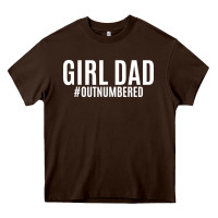 Chocolate Brown Girl Dad Heavy Core Tee - artisFamous