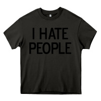 Asphalt i hate people Heavy Core Tee - artisFamous