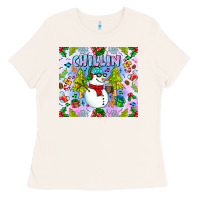 Bone Chillin Snow Ladies Tee - CowhideDigitalArt