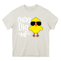 Cream kids chick dig me Heavy Core Tee - artisFamous