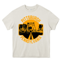 Cream pittsburgh pennsylvania Heavy Core Tee - artisFamous