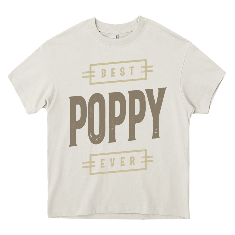 Mens Best Poppy Ever | Poppy Gift Heavy Core Tee by artisFamous | Teevron