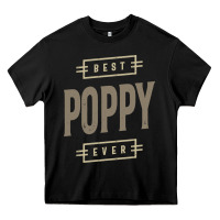 Black Mens Best Poppy Ever | Poppy Gift Heavy Core Tee - artisFamous