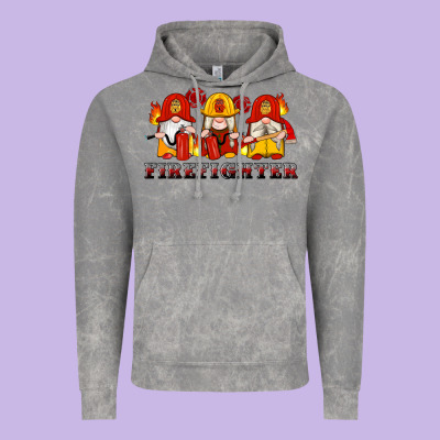 Firefighter Gnomes Vintage Hoodie Designed By Artiststas